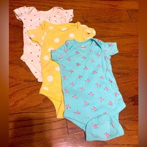 0-3 month baby girls onesies